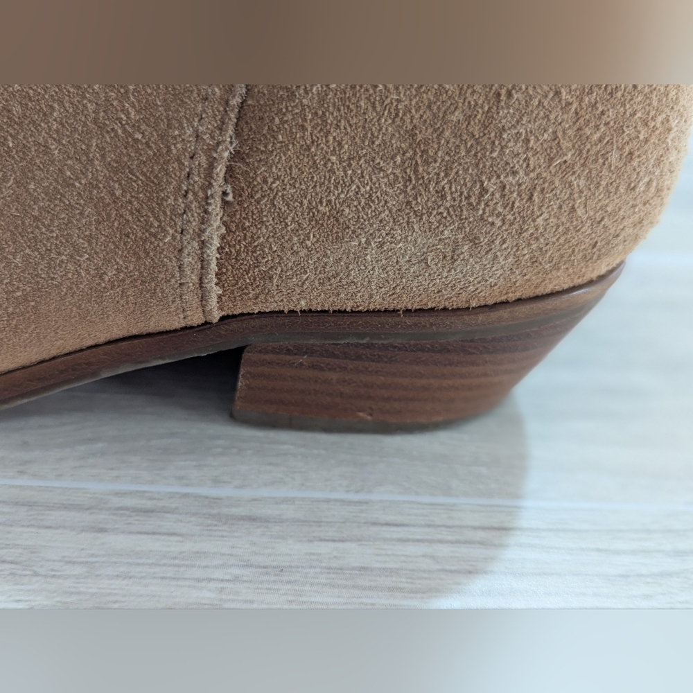 Jack Rogers Light Brown Suede Ankle Booties Size 6.5M *NWOB - Picture 5 of 9